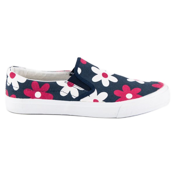 McKey Slip on sneakers con fiori blu