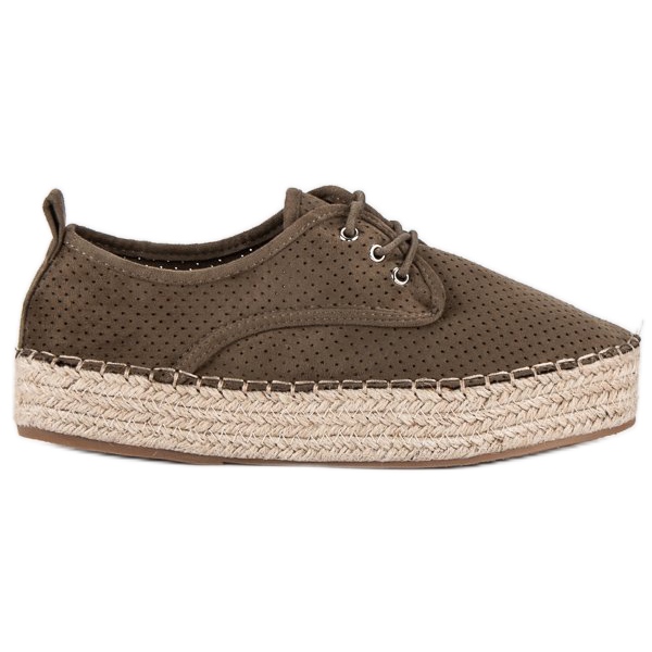 Seastar Espadrillas traforate sulla piattaforma verde