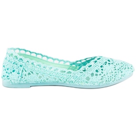 Seastar Ballerine in pizzo color menta verde