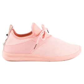 Super Me Sneakers in tessuto rosa