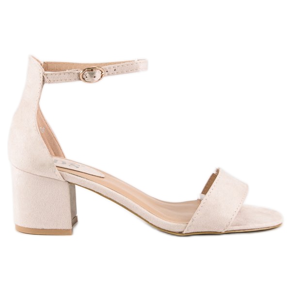 SDS Sandali con tacco basso marrone