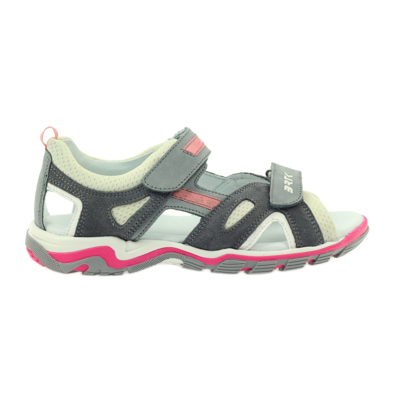 Sandali Su Velcro Bartek 19176 grigio rosa écru