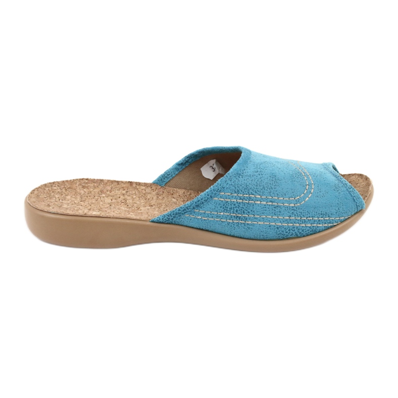 Ciabatte da donna Befado in sughero 254D010 blu