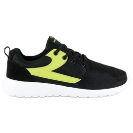 Hasby Scarpe sportive tessili nero giallo