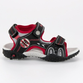 American Club Comodi sandali americani nero