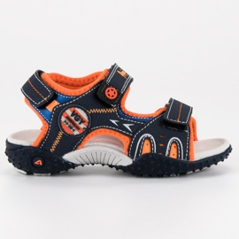 American Club Comodi sandali americani blu