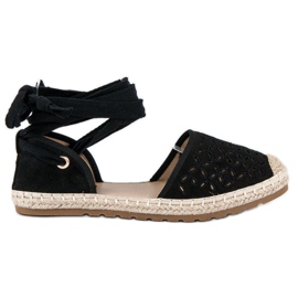 Sweet Shoes Espadrillas annodate nero