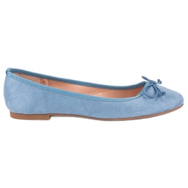 Seastar Ballerine in camoscio blu