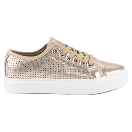 McKey Sneakers annodate dorate d'oro