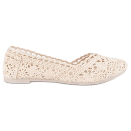 Seastar Ballerine in pizzo beige