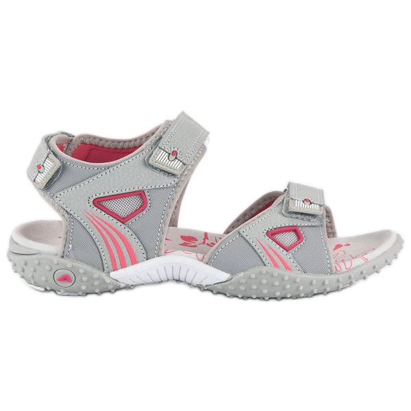 American Club Comodi sandali da donna americani grigio