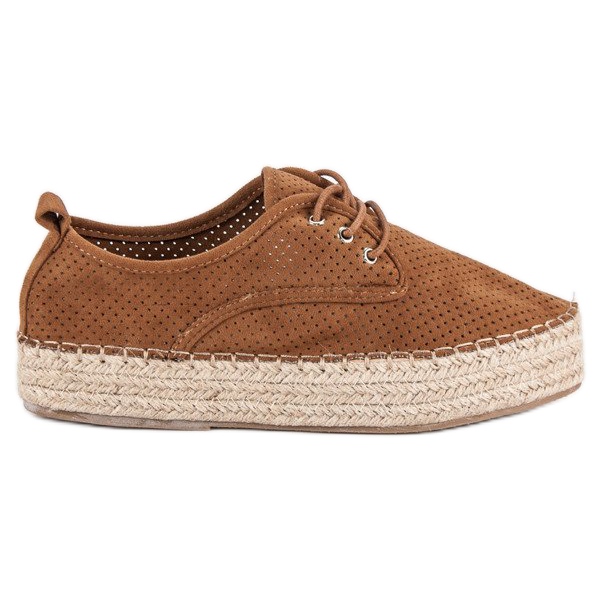 Seastar Espadrillas traforate sulla piattaforma marrone