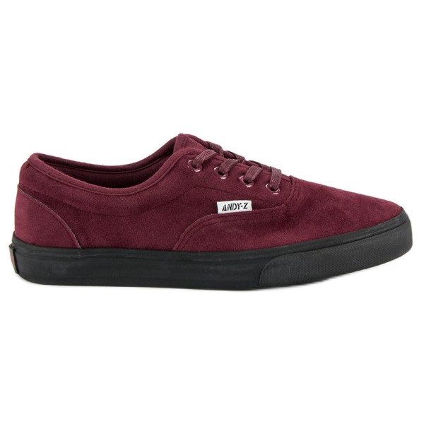 Andy Z Sneakers in camoscio bordeaux rosso
