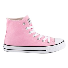 Andy Z Sneakers classiche sopra la caviglia rosa