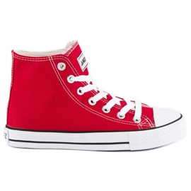Andy Z Sneakers classiche sopra la caviglia rosso