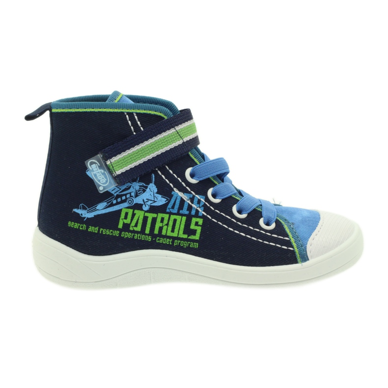 Scarpe per bambini, scarpe da ginnastica, pantofole Befado 268x066 blu navy blu verde