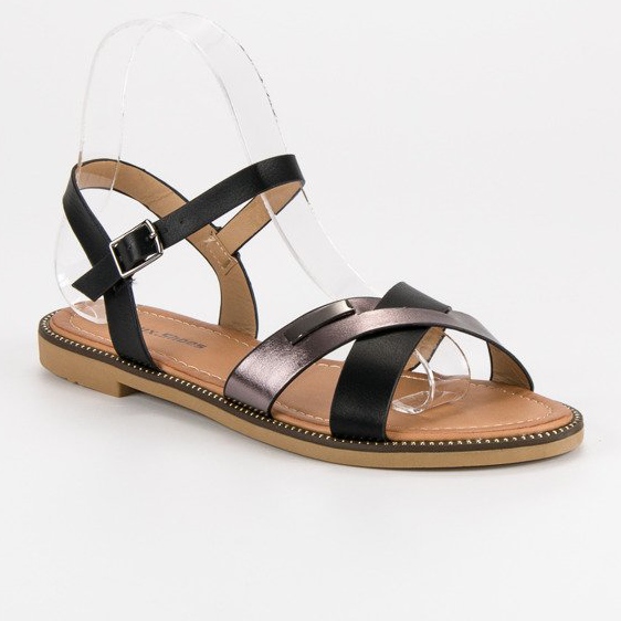 L. Lux. Shoes Eleganti sandali neri nero