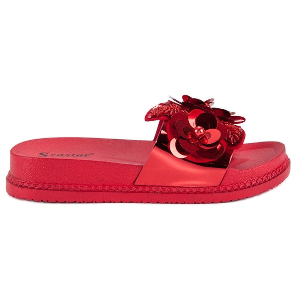 Seastar Ciabatte da donna rosse rosso