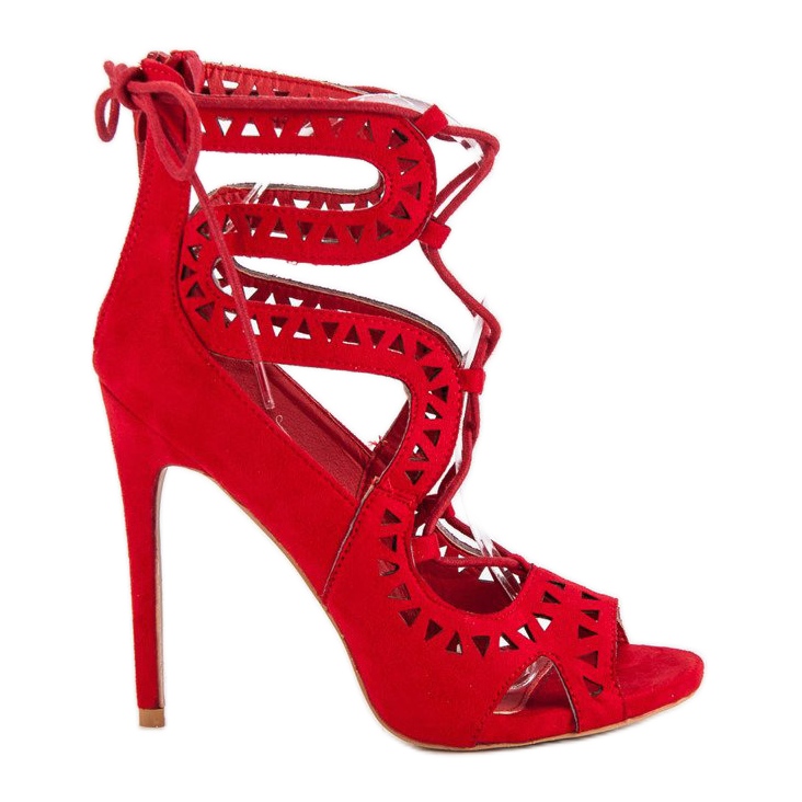 Seastar Sandali rossi su tacco alto rosso