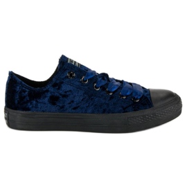 Andy Z Sneakers in velluto blu navy