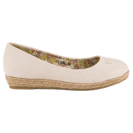 Ballerine espadrillas beige