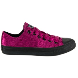 Andy Z Sneakers in velluto fucsia rosa