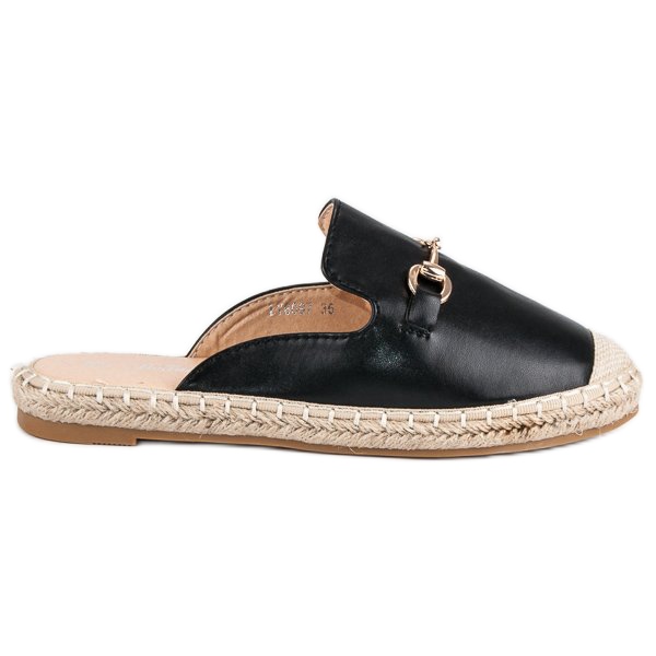 Infradito espadrillas nere nero