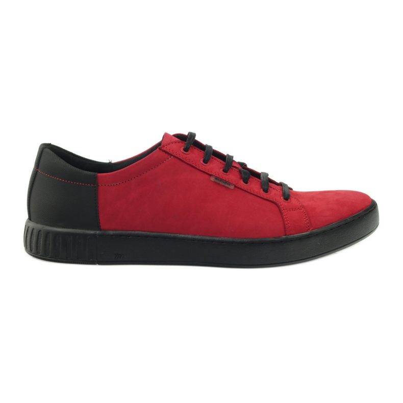 Badura 3356 scarpe sportive rosse nero rosso