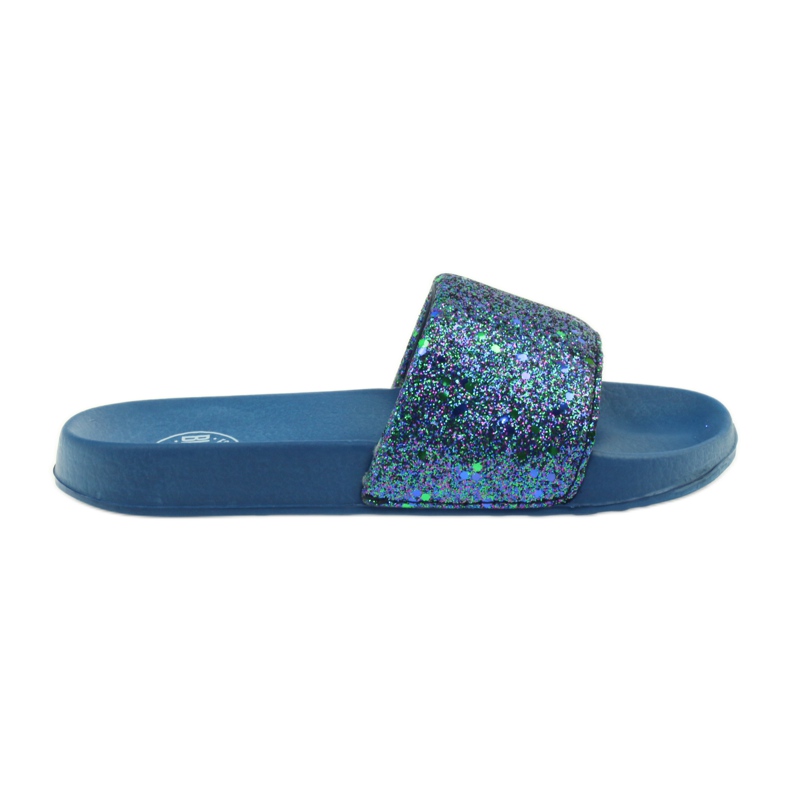 Ciabatte profilate Big Star glitter blu navy