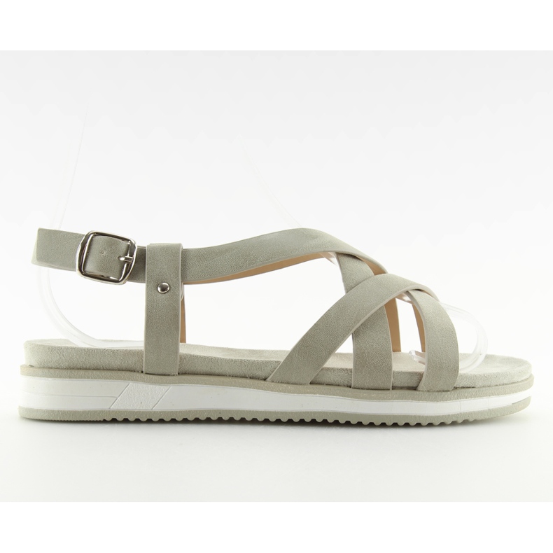 Sandali da donna grigi molto comodi 1499 Grey grigio