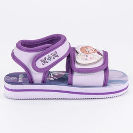 Sandali in velcro terra di ghiaccio viola