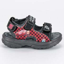 Sandali su velcro nero