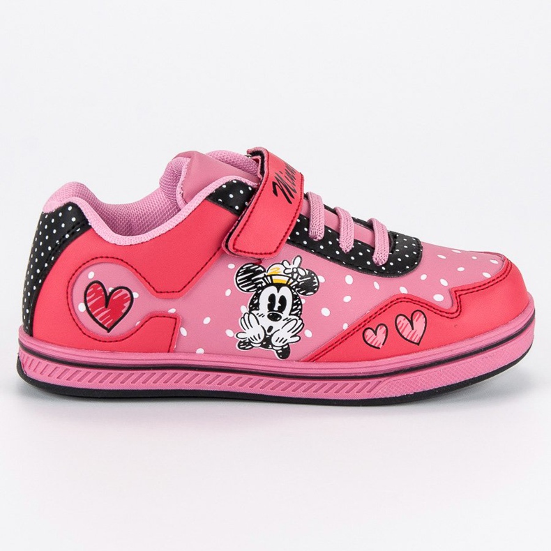 Sneaker in velcro Topolino rosa