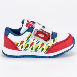 Sneaker in velcro per auto multicolore