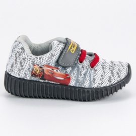 Sneakers in velcro grigio