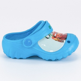 Pantofole da auto in gomma blu