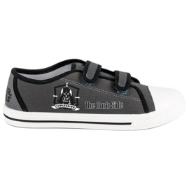 Sneakers in velcro di Star Wars grigio