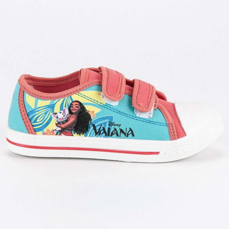 Sneakers Velcro Vaiana blu rosa
