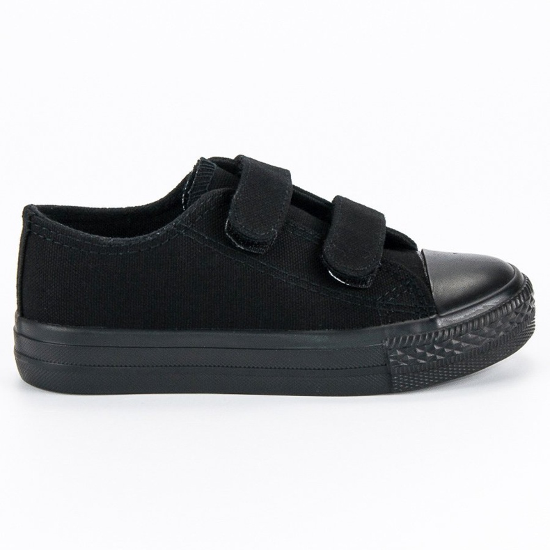 Sneakers da bambino in velcro nero