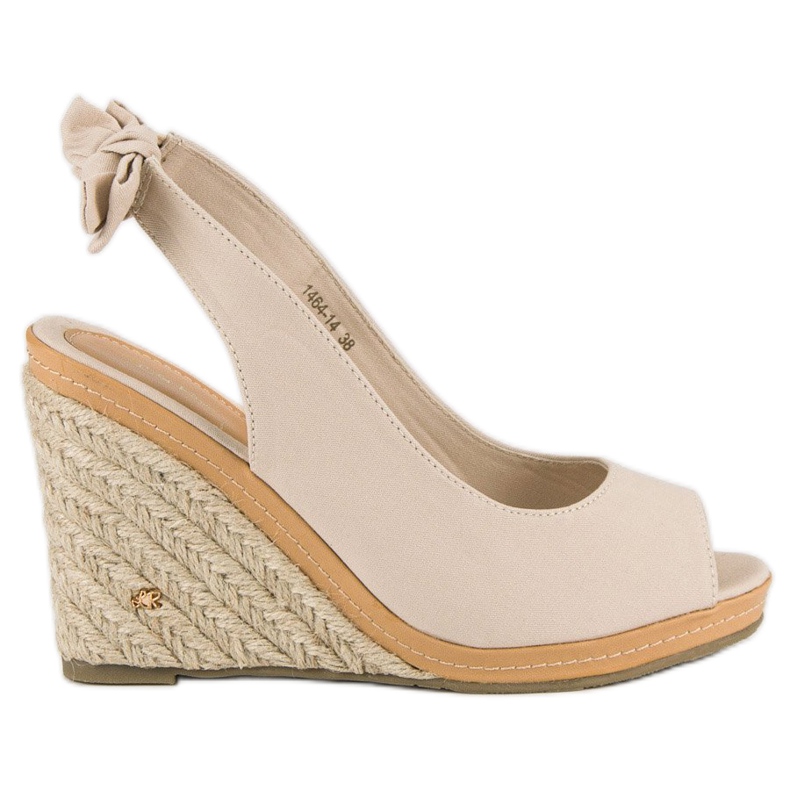 Sandali espadrillas beige