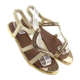 Sandali beige asimmetrici 4157 Beige