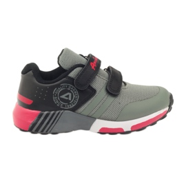 American Club Scarpe sportive americane ADI per bambini 16687 grigie nero grigio rosso