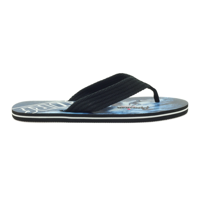 American Club Infradito da uomo americano SURF nero