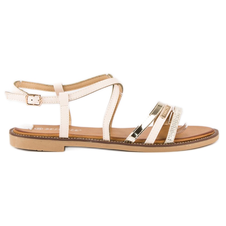 Bestelle Sandali beige chiusi con fibbia