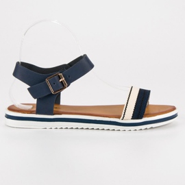 Top Shoes Sandali da donna alla marinara blu
