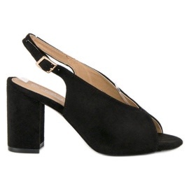 Lovery Sandali alla moda con tacco alto nero