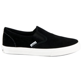 Andy Z Slip-on in camoscio nero