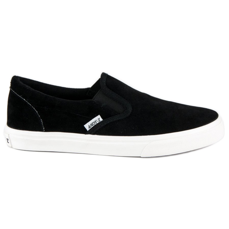 Andy Z Slip-on in camoscio nero