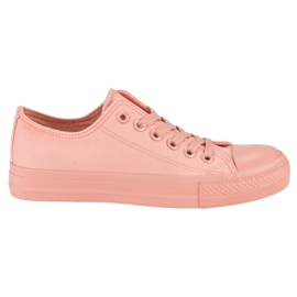 Sneakers Rosa Sulla Rilegatura