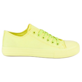 SHELOVET Sneakers Gialle Sulla Rilegatura giallo